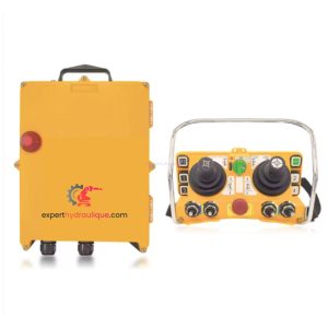 Radio commande pour grue avec joystick