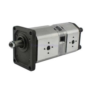 Pompe hydraulique double 22 + 8 cm3 arbre conique 1/8