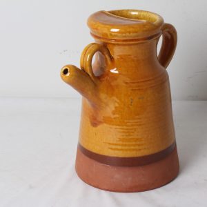 Cruche de barque en terre cuite vernissée